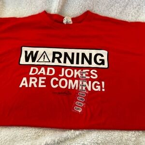 Bad dad Jokes shirt size xl red tshirt delta  92 Father’s Day